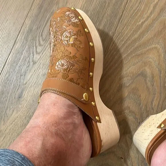 Johnny Was Embroidered Mules NEW - Picture 9 of 11